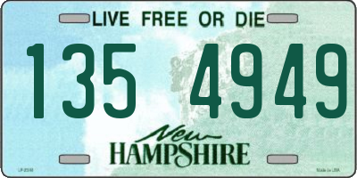 NH license plate 1354949
