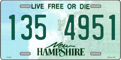 NH license plate 1354951