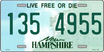 NH license plate 1354955