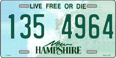 NH license plate 1354964