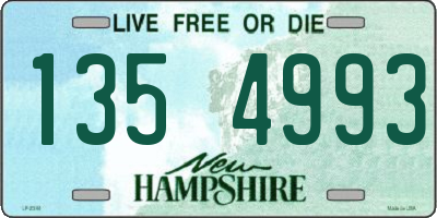 NH license plate 1354993
