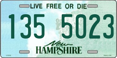 NH license plate 1355023