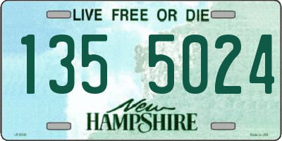 NH license plate 1355024
