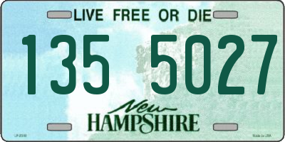 NH license plate 1355027