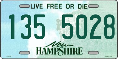 NH license plate 1355028