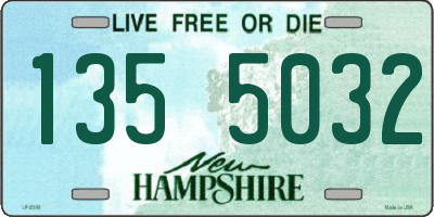 NH license plate 1355032