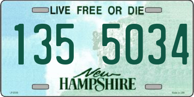 NH license plate 1355034