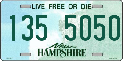 NH license plate 1355050