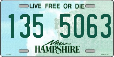 NH license plate 1355063