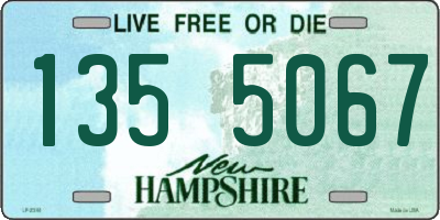 NH license plate 1355067