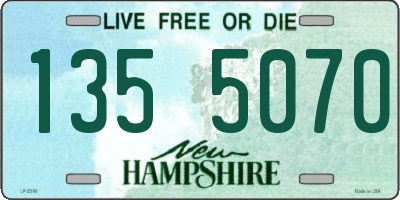 NH license plate 1355070