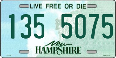 NH license plate 1355075