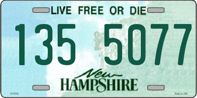 NH license plate 1355077