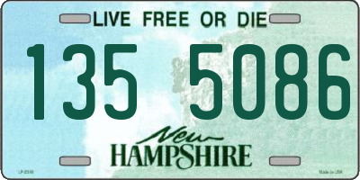 NH license plate 1355086