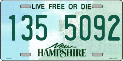 NH license plate 1355092