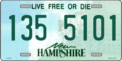 NH license plate 1355101