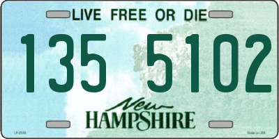 NH license plate 1355102