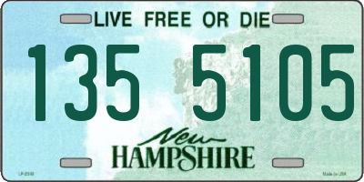 NH license plate 1355105