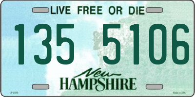 NH license plate 1355106