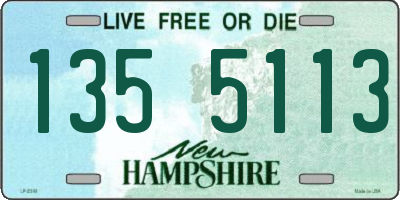 NH license plate 1355113