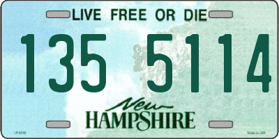 NH license plate 1355114