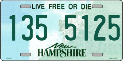 NH license plate 1355125