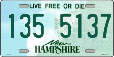 NH license plate 1355137