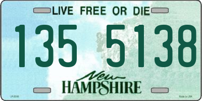 NH license plate 1355138