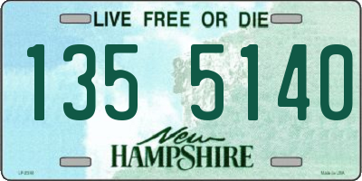 NH license plate 1355140
