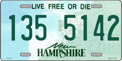 NH license plate 1355142