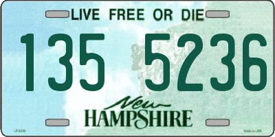 NH license plate 1355236