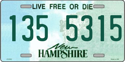 NH license plate 1355315