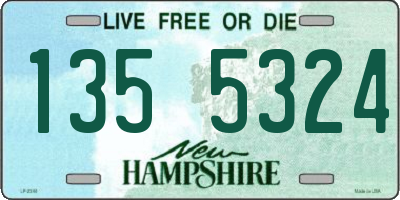 NH license plate 1355324