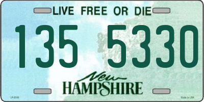 NH license plate 1355330