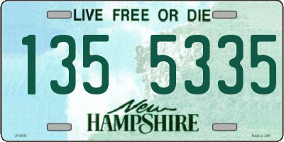 NH license plate 1355335