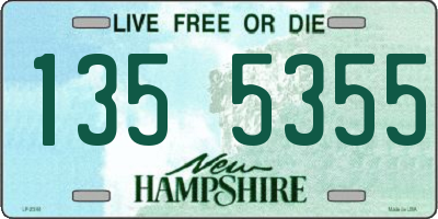 NH license plate 1355355