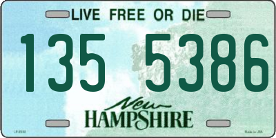 NH license plate 1355386