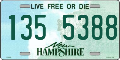 NH license plate 1355388