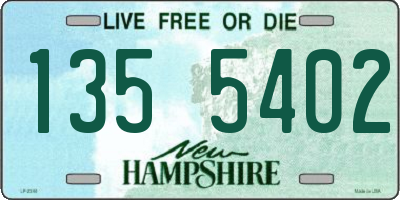 NH license plate 1355402