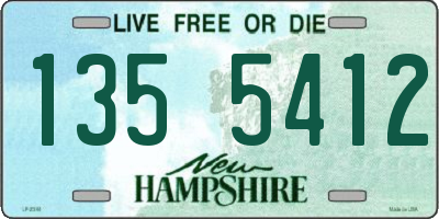 NH license plate 1355412