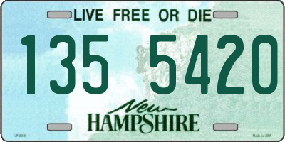 NH license plate 1355420