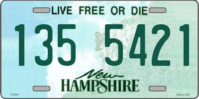 NH license plate 1355421
