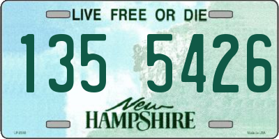 NH license plate 1355426