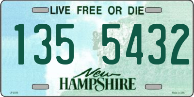 NH license plate 1355432