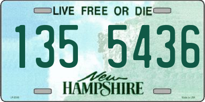 NH license plate 1355436