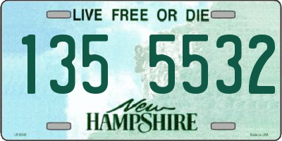 NH license plate 1355532