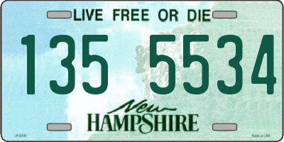 NH license plate 1355534