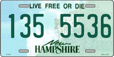 NH license plate 1355536