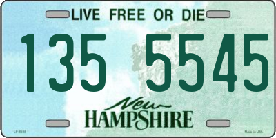 NH license plate 1355545