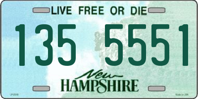 NH license plate 1355551